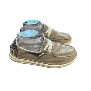 Hey Dude Women's Python Print Casual Loafers Slip‎ On Shoes - Size 8